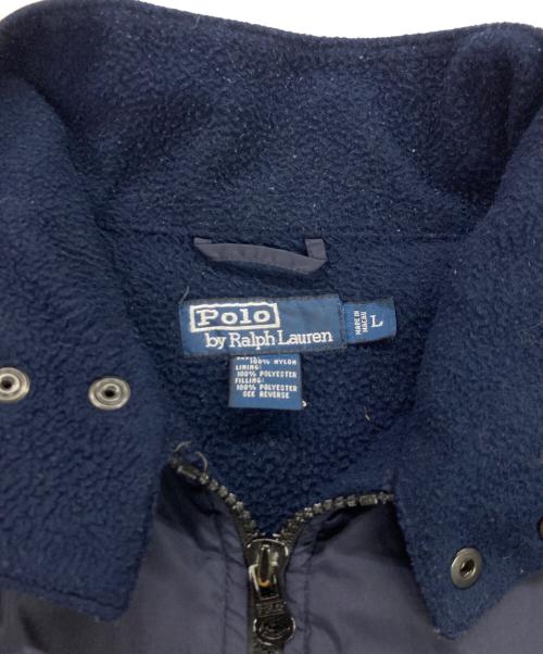POLO RALPH LAUREN（ポロ・ラルフローレン）POLO RALPH LAUREN (ポロ・ラルフローレン) 中綿ブルゾン ネイビー サイズ:Lの古着・服飾アイテム