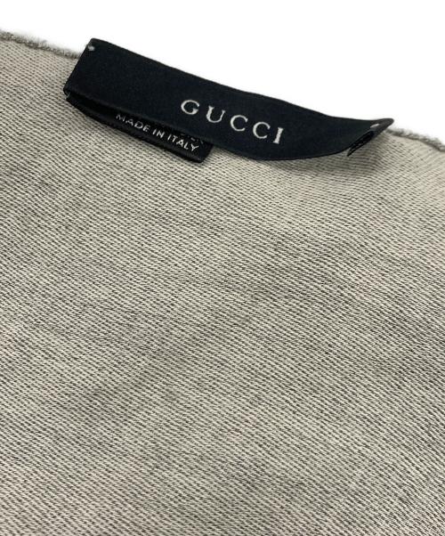 GUCCI（グッチ）GUCCI (グッチ) gg柄ストール グレーの古着・服飾アイテム