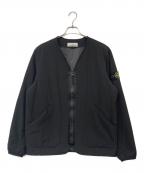 STONE ISLANDストーンアイランド）の古着「NO COLLAR JACKET」｜ブラック