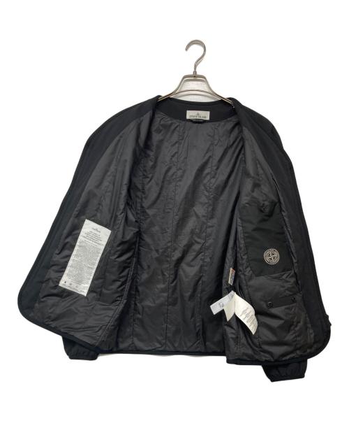 STONE ISLAND（ストーンアイランド）STONE ISLAND (ストーンアイランド) NO COLLAR JACKET ブラック サイズ:Lの古着・服飾アイテム
