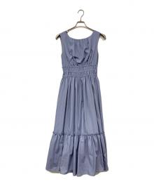 HER LIP TO（ハーリップトゥ）の古着「Riviera Double Bow Dress/ワンピース」｜ブルー