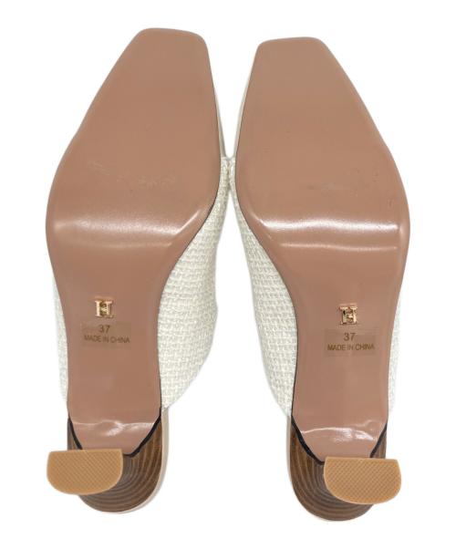 HER LIP TO（ハーリップトゥ）HER LIP TO (ハーリップトゥ) Mademoiselle Mules ベージュ サイズ:37の古着・服飾アイテム