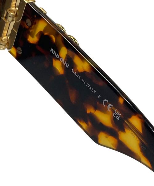 MIU MIU（ミュウミュウ）MIU MIU (ミュウミュウ) サングラス ブラウン サイズ:53□22 135の古着・服飾アイテム