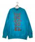 KOLOR（カラー）の古着「コットン裏毛 DAMEGE プルオーバー/ダメージ加工スウェット」｜ブルー