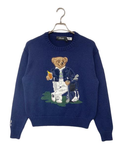 RLX RALPH LAUREN（アールエルエックスラルフローレン）RLX RALPH LAUREN (アールエルエックスラルフローレン) ポロベアニット ネイビー サイズ:XSの古着・服飾アイテム