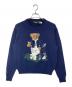 RLX RALPH LAUREN（アールエルエックスラルフローレン）の古着「ポロベアニット」｜ネイビー