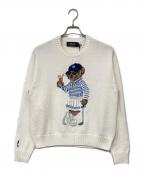 RLX RALPH LAURENアールエルエックスラルフローレン）の古着「ポロベアニット」｜ホワイト