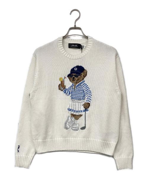 RLX RALPH LAUREN（アールエルエックスラルフローレン）RLX RALPH LAUREN (アールエルエックスラルフローレン) ポロベアニット ホワイト サイズ:Sの古着・服飾アイテム