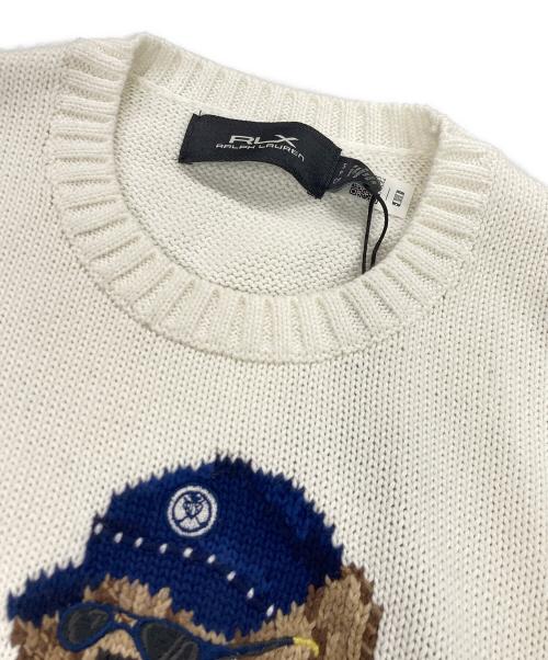 RLX RALPH LAUREN（アールエルエックスラルフローレン）RLX RALPH LAUREN (アールエルエックスラルフローレン) ポロベアニット ホワイト サイズ:Sの古着・服飾アイテム