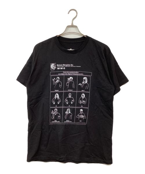 MM6 Maison Margiela（エムエムシックスメゾンマルジェラ）MM6 Maison Margiela (エムエムシックスメゾンマルジェラ) Sign language Tee ブラック サイズ:Sの古着・服飾アイテム