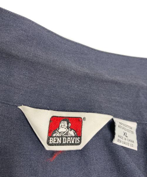 BEN DAVIS（ベンデイビス）BEN DAVIS (ベンデイビス) ハーフジップシャツ ネイビー サイズ:XLの古着・服飾アイテム