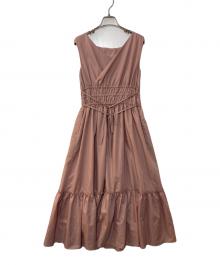 HER LIP TO（ハーリップトゥ）の古着「Riviera Double Bow Dress」｜ピンク