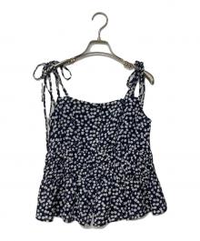 HER LIP TO（ハーリップトゥ）の古着「Cherry Pattern Strap Top」｜ネイビー