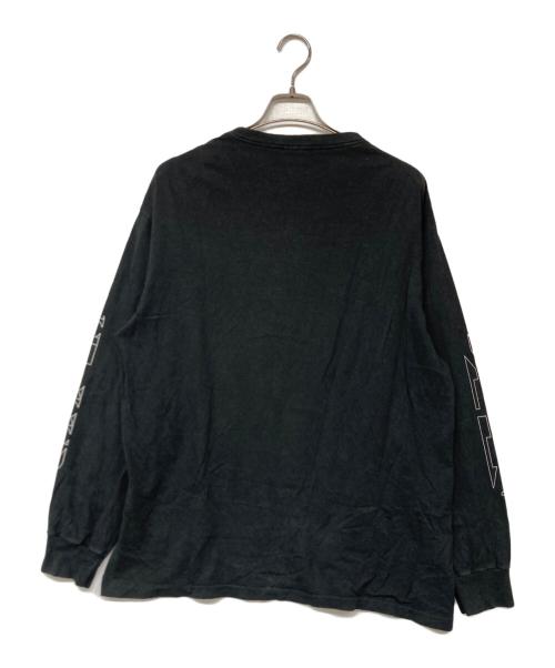 OLD STUSSY（オールドステューシー）OLD STUSSY (オールドステューシー) 90’Ｓ袖プリントL/STシャツ ブラック サイズ:XLの古着・服飾アイテム