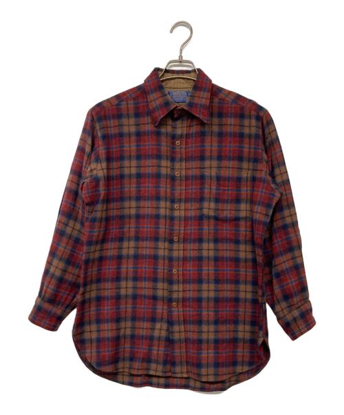 PENDLETON（ペンドルトン）PENDLETON (ペンドルトン) ウールチェックシャツ レッド サイズ:Mの古着・服飾アイテム