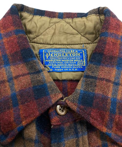 PENDLETON（ペンドルトン）PENDLETON (ペンドルトン) ウールチェックシャツ レッド サイズ:Mの古着・服飾アイテム