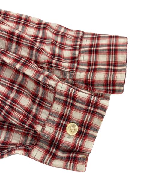 Cranbrook（クランブルック）Cranbrook (クランブルック) ヴィンテージオープンカラーシャツ レッド サイズ:Lの古着・服飾アイテム