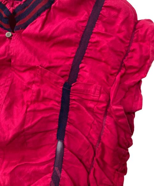 A・POC（エーポック）A・POC (エーポック) ドロストギャザーポロシャツ ピンク サイズ:2の古着・服飾アイテム