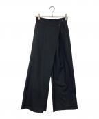 JOSEMOONジョゼムーン）の古着「2WAY LAP PANTS / 2ウェイ ラップ パンツ」｜ブラック