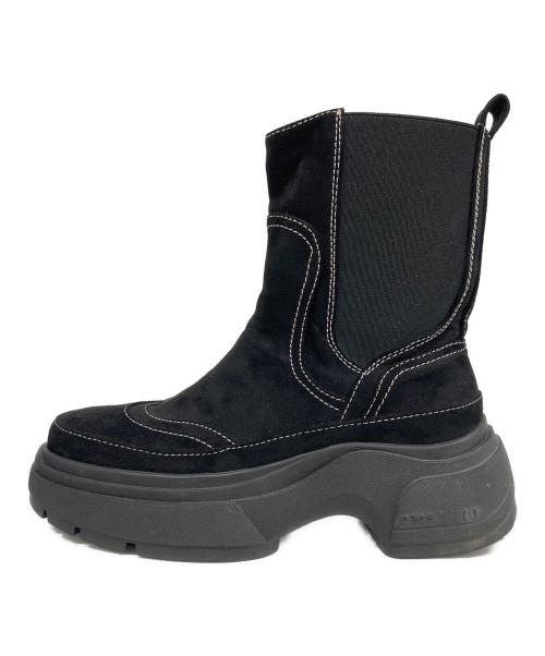 PAES（ペイズ）PAES (ペイズ) LEATER BOOTS AW01 ブラック サイズ:24.0の古着・服飾アイテム