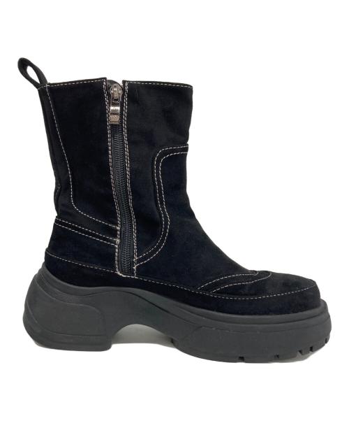 PAES（ペイズ）PAES (ペイズ) LEATER BOOTS AW01 ブラック サイズ:24.0の古着・服飾アイテム