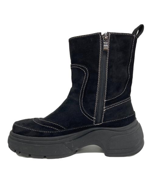 PAES（ペイズ）PAES (ペイズ) LEATER BOOTS AW01 ブラック サイズ:24.0の古着・服飾アイテム