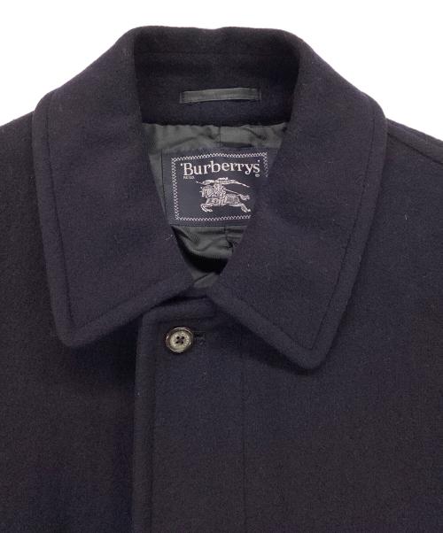 Burberry's（バーバリー）Burberry's (バーバリーズ) ウールステンカラーコート ネイビー サイズ:記載なしの古着・服飾アイテム