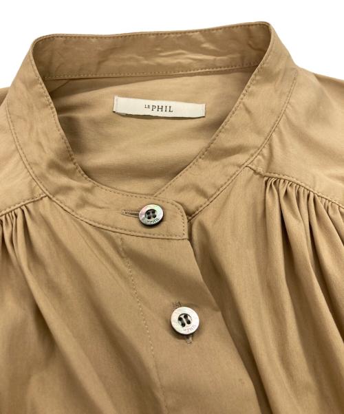LE PHIL（ル フィル）LE PHIL (ル フィル) 長袖ブラウス ブラウン サイズ:Fの古着・服飾アイテム