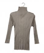 PLEATS PLEASEプリーツプリーズ）の古着「プリーツカットソー」｜グレー