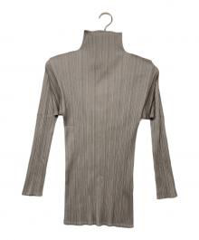 PLEATS PLEASE（プリーツプリーズ）の古着「プリーツカットソー」｜グレー