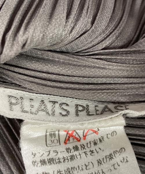 PLEATS PLEASE（プリーツプリーズ）PLEATS PLEASE (プリーツプリーズ) プリーツカットソー グレー サイズ:3の古着・服飾アイテム