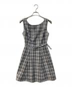 HER LIP TOハーリップトゥ）の古着「Paddington Mini Dress」｜ホワイト×ブラック