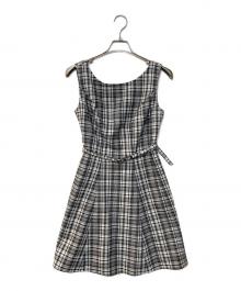 HER LIP TO（ハーリップトゥ）の古着「Paddington Mini Dress」｜ホワイト×ブラック