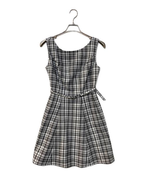 HER LIP TO（ハーリップトゥ）HER LIP TO (ハーリップトゥ) Paddington Mini Dress ホワイト×ブラック サイズ:Mの古着・服飾アイテム