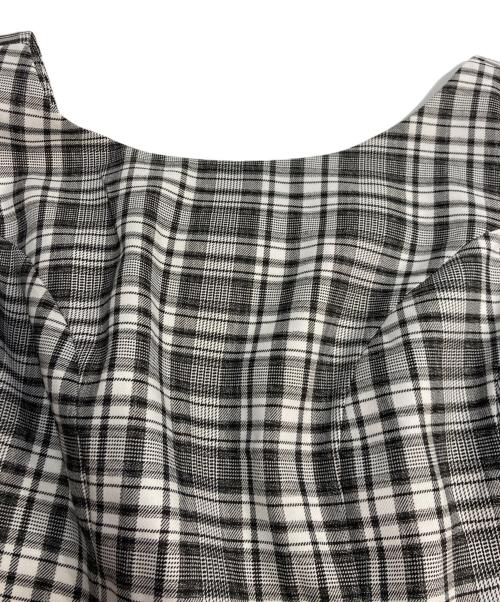 HER LIP TO（ハーリップトゥ）HER LIP TO (ハーリップトゥ) Paddington Mini Dress ホワイト×ブラック サイズ:Mの古着・服飾アイテム