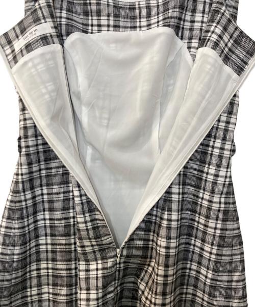 HER LIP TO（ハーリップトゥ）HER LIP TO (ハーリップトゥ) Paddington Mini Dress ホワイト×ブラック サイズ:Mの古着・服飾アイテム