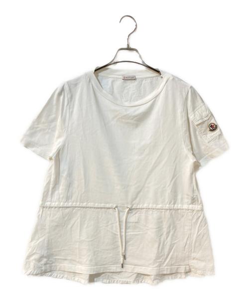 MONCLER（モンクレール）MONCLER (モンクレール) MAGLIA MANICHE CORTE Tシャツ ホワイト サイズ:Lの古着・服飾アイテム