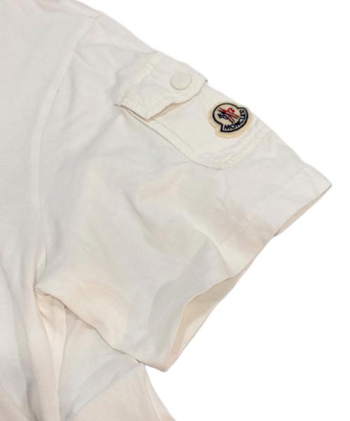 MONCLER（モンクレール）MONCLER (モンクレール) MAGLIA MANICHE CORTE Tシャツ ホワイト サイズ:Lの古着・服飾アイテム