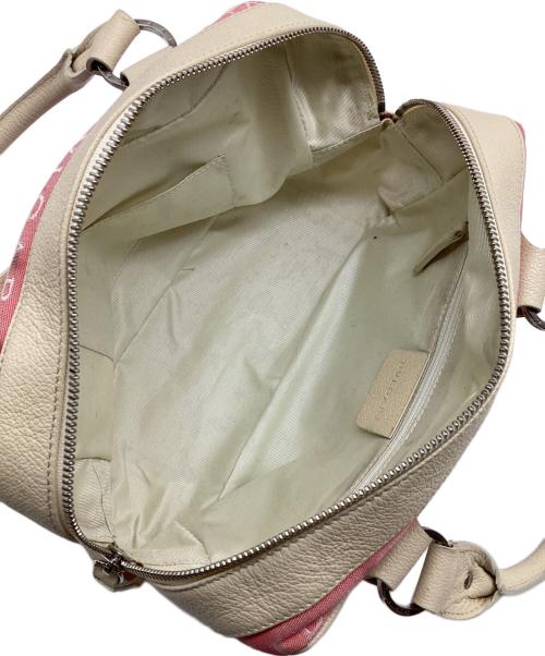 BVLGARI（ブルガリ）BVLGARI (ブルガリ) ロゴマニアワンショルダーバッグ ピンクの古着・服飾アイテム