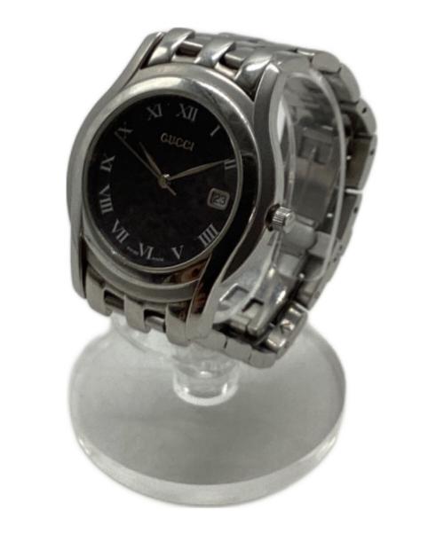 GUCCI（グッチ）GUCCI (グッチ) リストウォッチ ブラックの古着・服飾アイテム