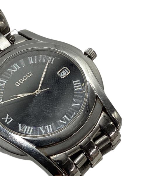 GUCCI（グッチ）GUCCI (グッチ) リストウォッチ ブラックの古着・服飾アイテム