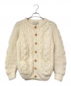 Athena Designsアテナデザインズ）の古着「アランニットカーディガン」｜ベージュ