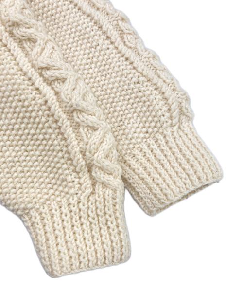 Athena Designs（アテナデザインズ）Athena Designs (アテナデザインズ) アランニットカーディガン ベージュ サイズ:記載なしの古着・服飾アイテム