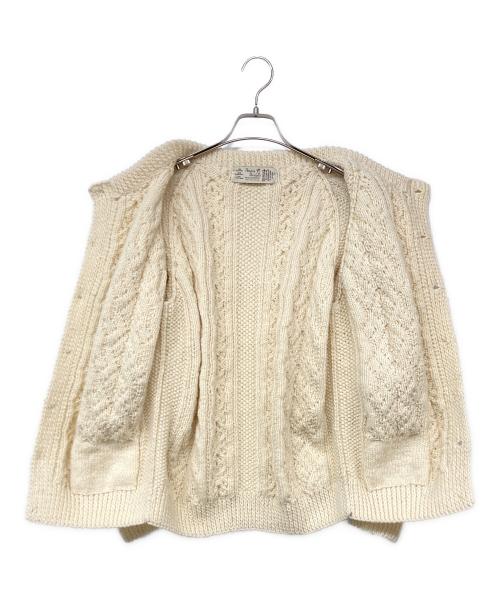 Athena Designs（アテナデザインズ）Athena Designs (アテナデザインズ) アランニットカーディガン ベージュ サイズ:記載なしの古着・服飾アイテム