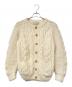 Athena Designs（アテナデザインズ）の古着「アランニットカーディガン」｜ベージュ