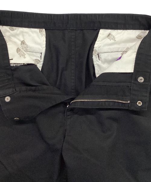 THE NORTHFACE PURPLELABEL（ザ・ノースフェイス パープルレーベル）THE NORTHFACE PURPLELABEL (ザ・ノースフェイス パープルレーベル) Stretch Twill Wide Tapered Pants ブラック サイズ:30の古着・服飾アイテム