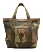 POLO RALPH LAURENポロ・ラルフローレン）の古着「ポロベアトートバッグ」｜カーキ