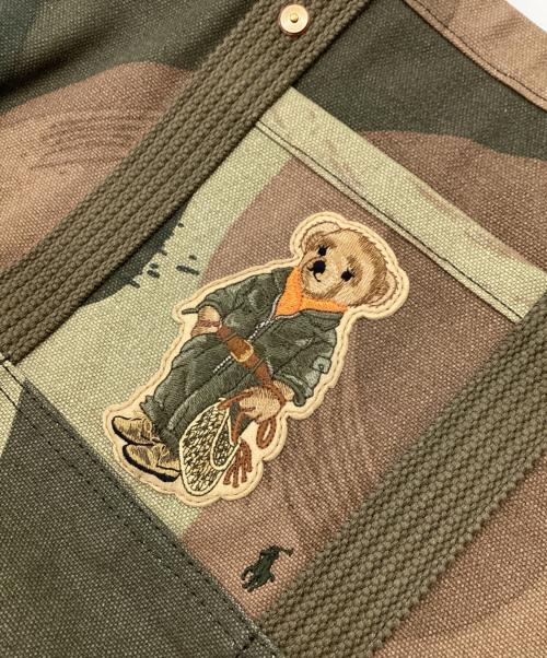 POLO RALPH LAUREN（ポロ・ラルフローレン）POLO RALPH LAUREN (ポロ・ラルフローレン) ポロベアトートバッグ カーキの古着・服飾アイテム