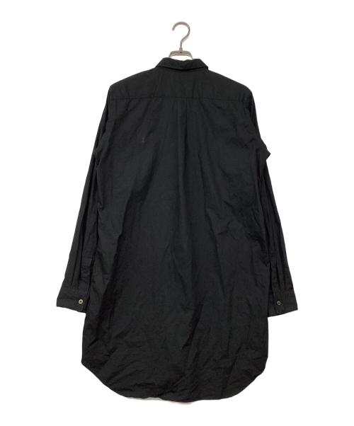 BLACK COMME des GARCONS（ブラックコムデギャルソン）BLACK COMME des GARCONS (ブラックコムデギャルソン) ロングシャツ ブラック サイズ:XLの古着・服飾アイテム