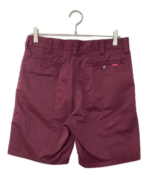 SUPREME（シュプリーム）SUPREME (シュプリーム) ハーフパンツ ボルドー サイズ:30の古着・服飾アイテム